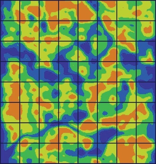 2.5 acre grid over BaselineRx zones